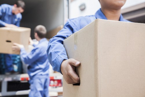 Office relocation planning in South Harrow with business equipment ready to move