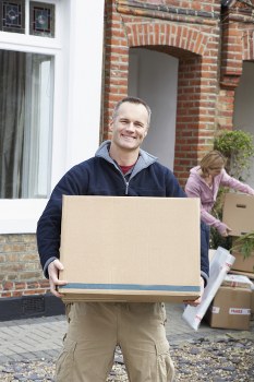 Man and van moving service in South Harrow with a local residential street backdrop