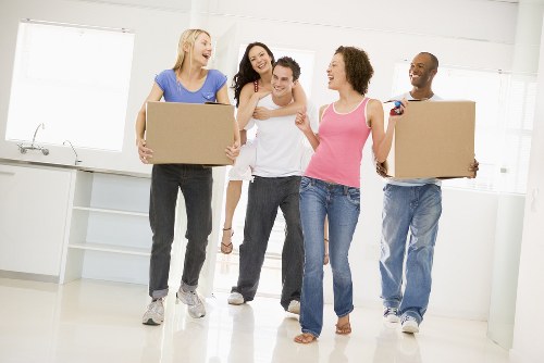 Moving van and removal team supporting a home move in South Harrow