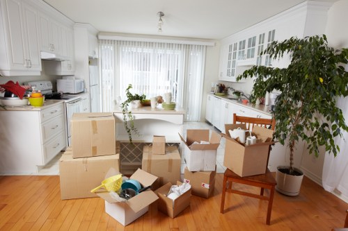 Careful box packing and labelling for a property in South Harrow
