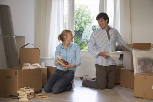 Moving team loading household items in South Harrow