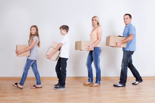 Local movers organising unpacking in a South Harrow flat