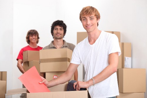 Moving boxes and prepared items for a South Harrow removals service